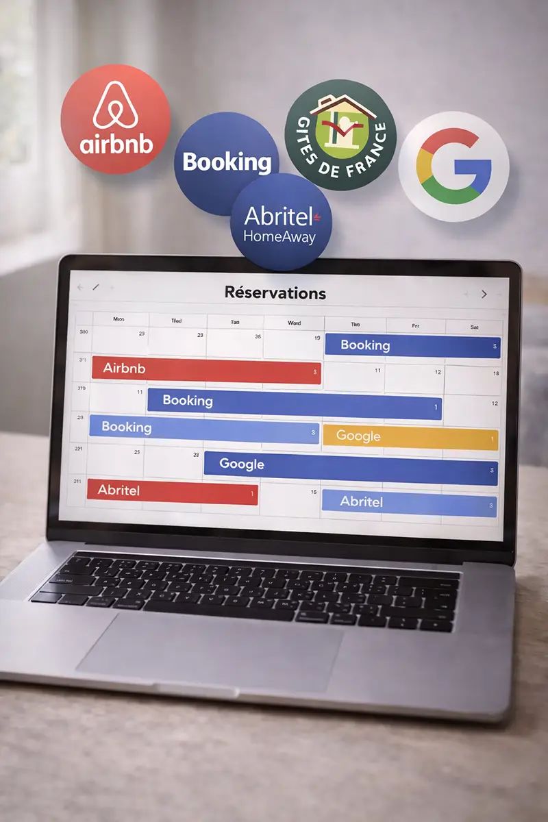 Gestion comptes plateformes Airbnb Booking Abritel - création et paramétrage